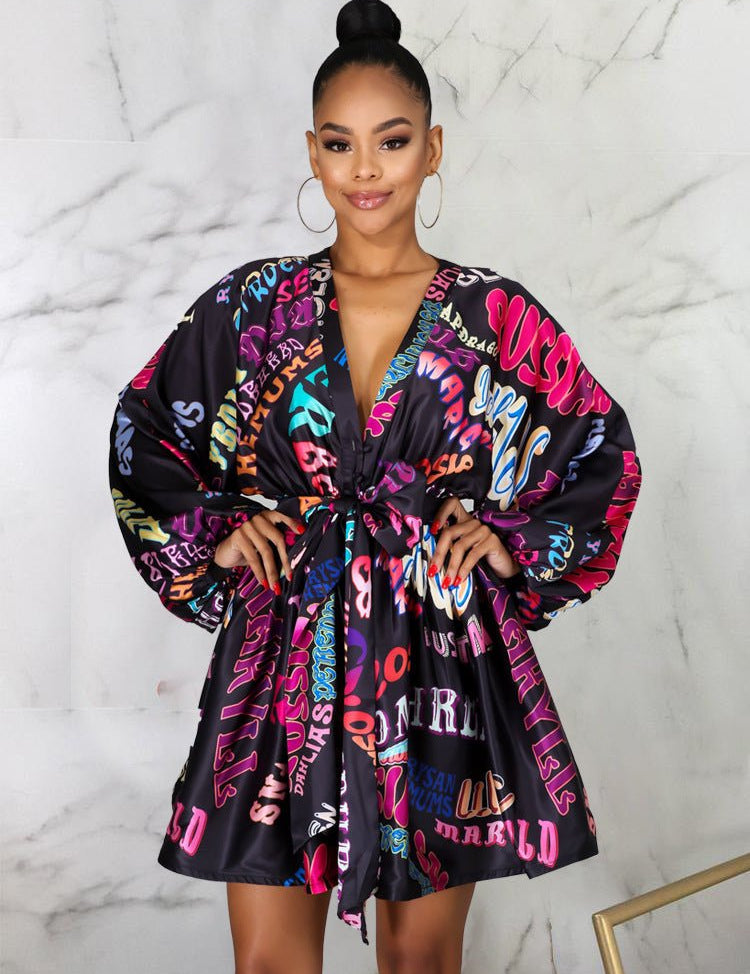 Women print dress - Amara Luxe Fine Boutique