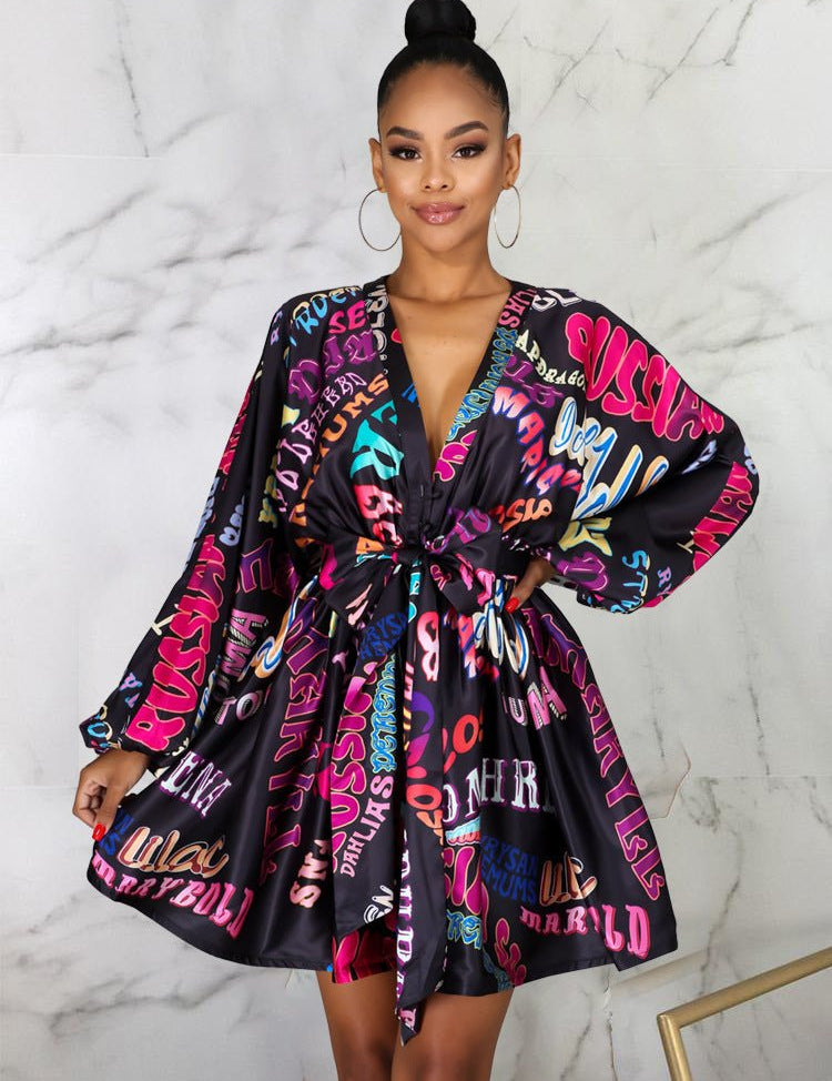 Women print dress - Amara Luxe Fine Boutique