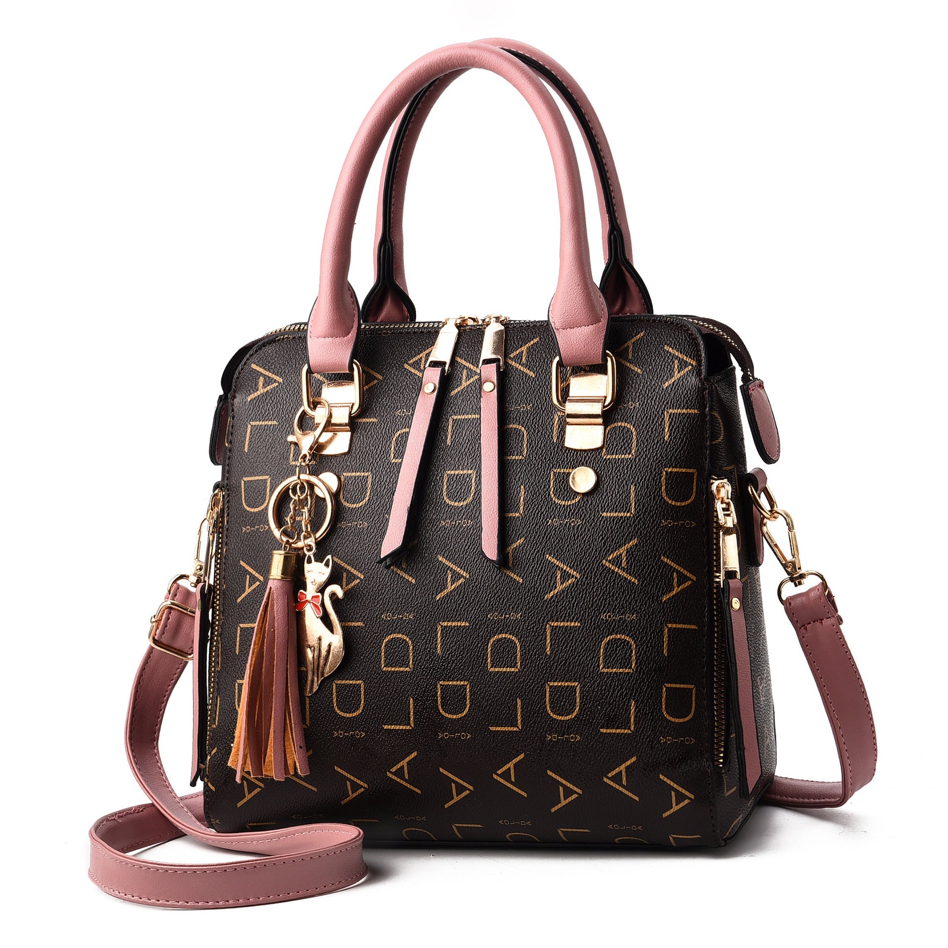 Women's Bag Leisure Shoulder Bag Large Capacity PU Leather Handbag Cross Bag - Amara Luxe Fine Boutique