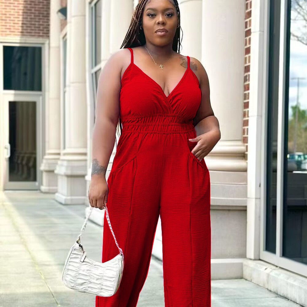 Women's Cotton And Linen Jumpsuit - Amara Luxe Fine Boutique