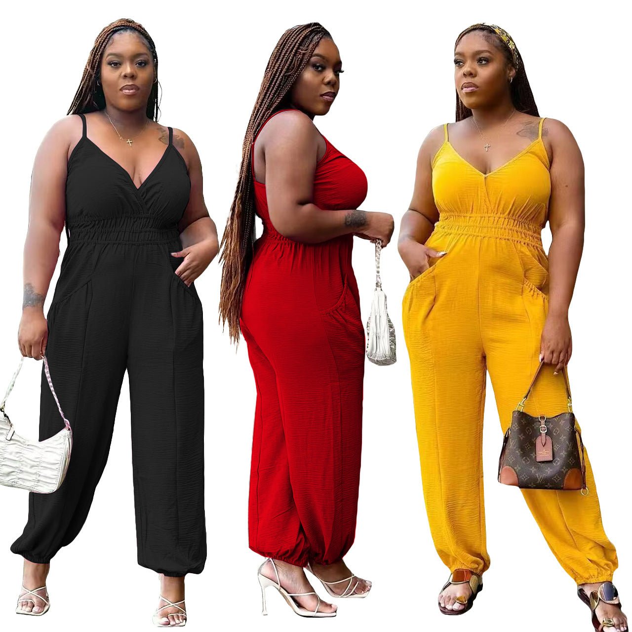 Women's Cotton And Linen Jumpsuit - Amara Luxe Fine Boutique