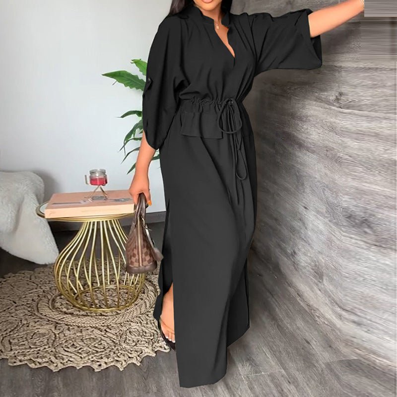 Women's Fashion Dress Solid Color - Amara Luxe Fine Boutique