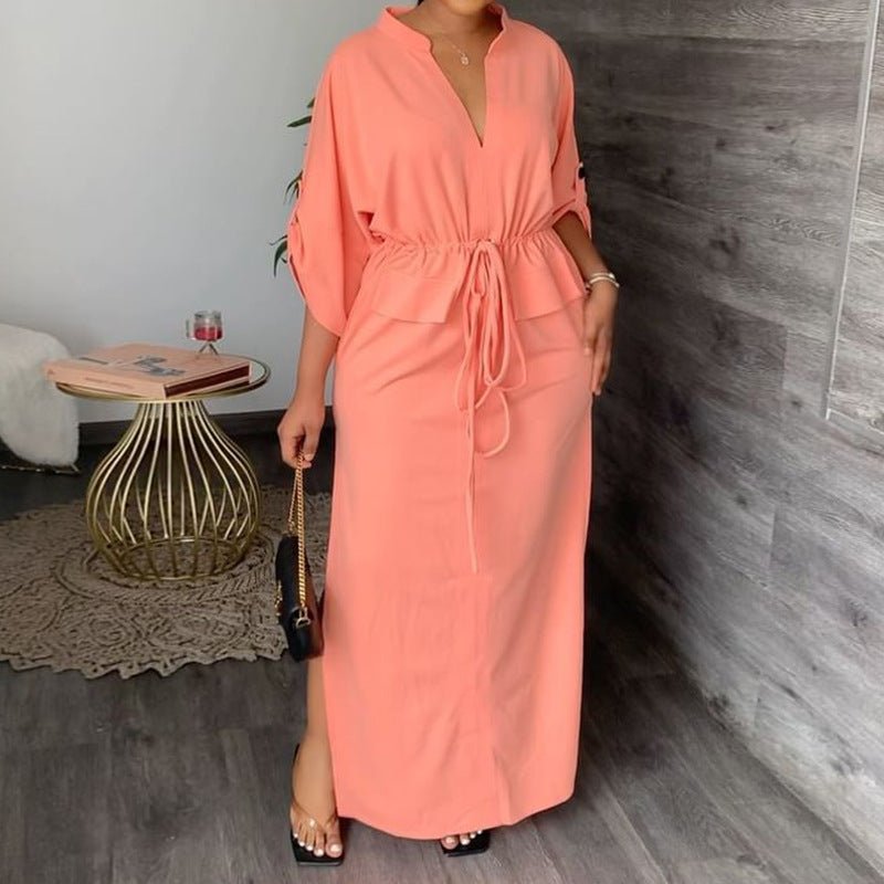 Women's Fashion Dress Solid Color - Amara Luxe Fine Boutique