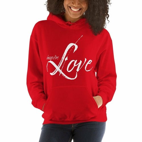 Womens Hoodie - Pullover Hooded Sweatshirt - Graphic/Inspire Love - Amara Luxe Fine Boutique