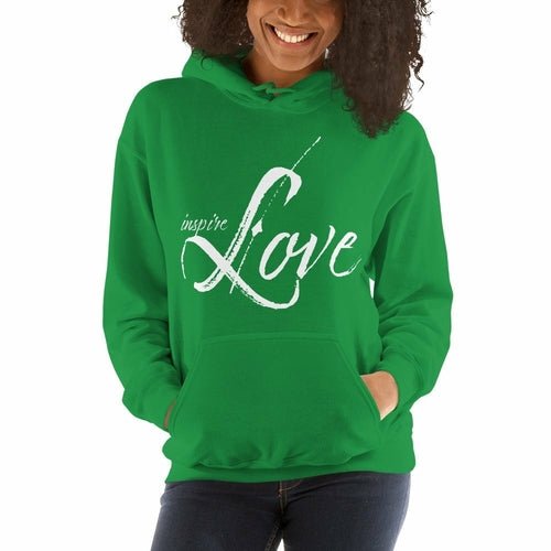 Womens Hoodie - Pullover Hooded Sweatshirt - Graphic/Inspire Love - Amara Luxe Fine Boutique