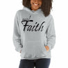 Womens Hoodie - Pullover Sweatshirt - Black Graphic / Inspire Faith - Amara Luxe Fine Boutique