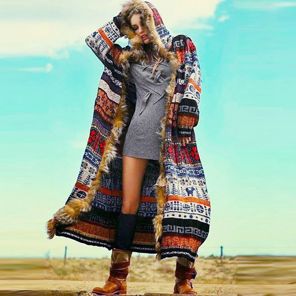 Women's long trench coat - Amara Luxe Fine Boutique