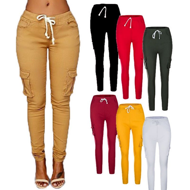 Women's multi-bag casual pants - Amara Luxe Fine Boutique