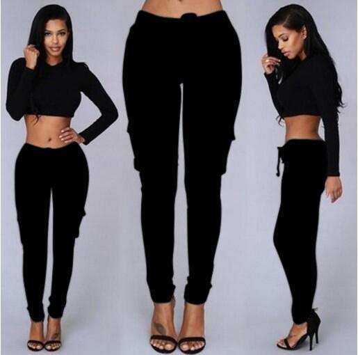 Women's multi-bag casual pants - Amara Luxe Fine Boutique