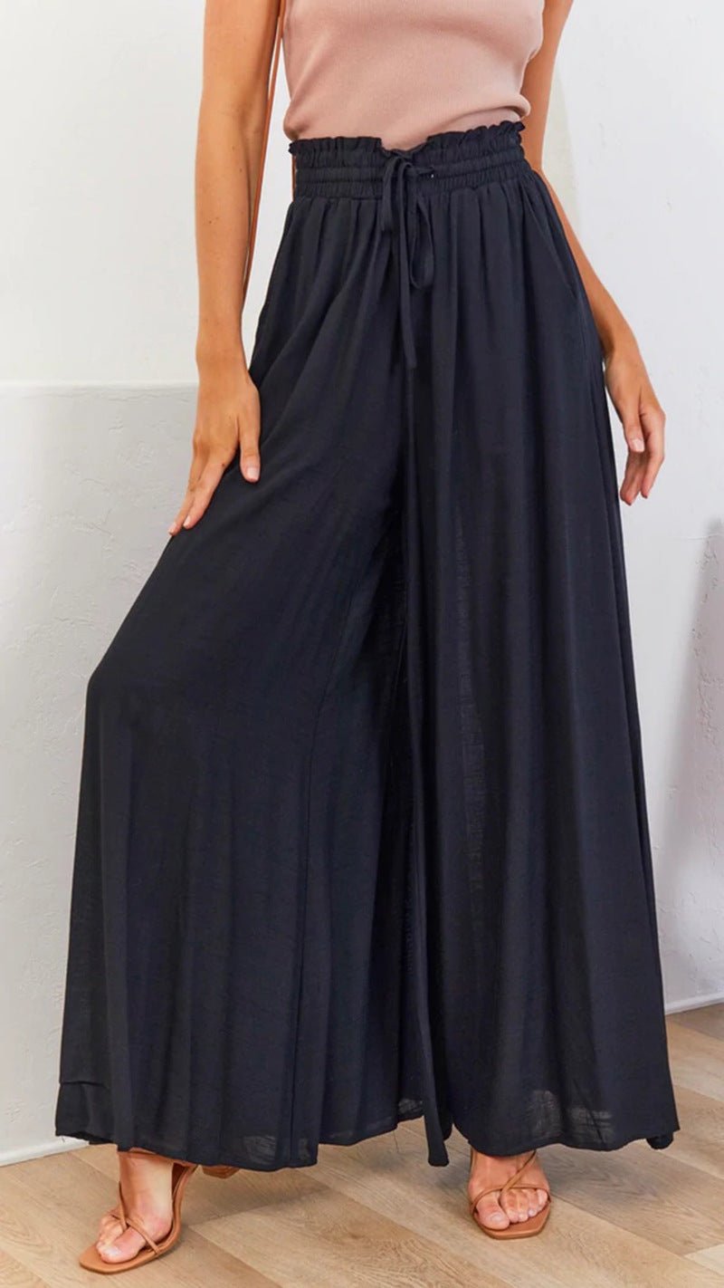 Womens Pants Wide Leg Loose Comfy Lounge Pants With Pockets - Amara Luxe Fine Boutique