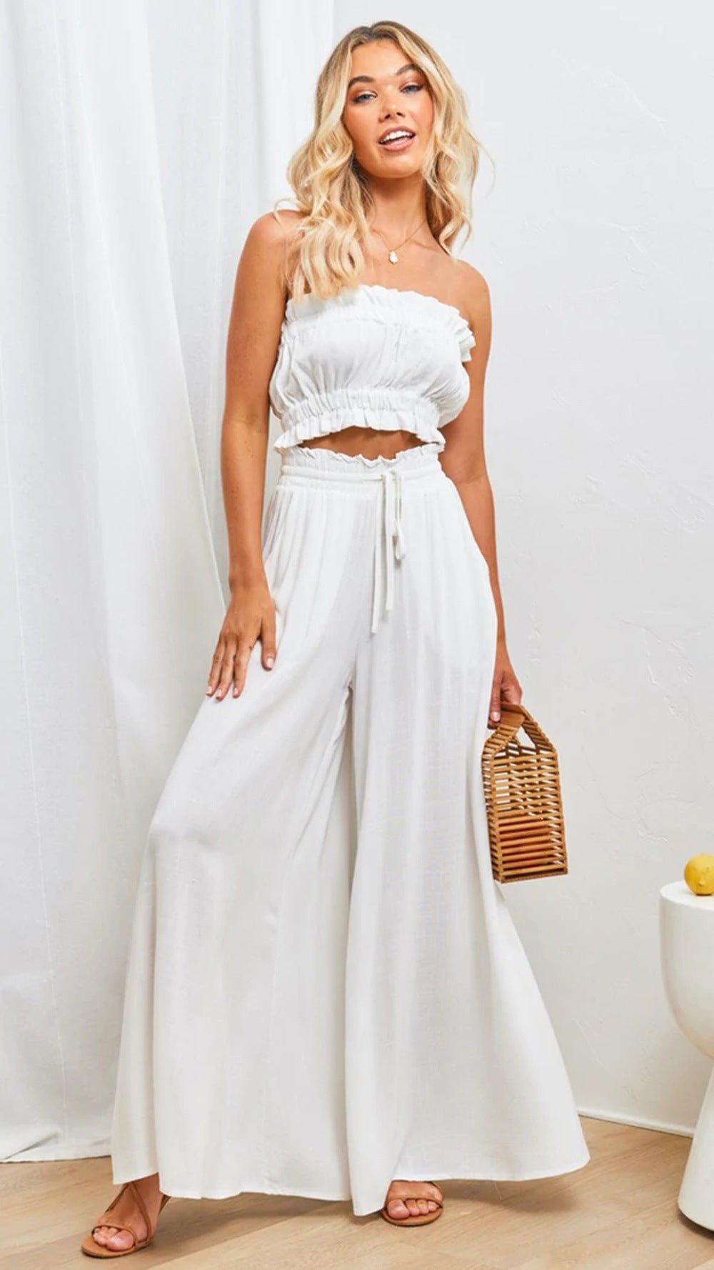 Womens Pants Wide Leg Loose Comfy Lounge Pants With Pockets - Amara Luxe Fine Boutique
