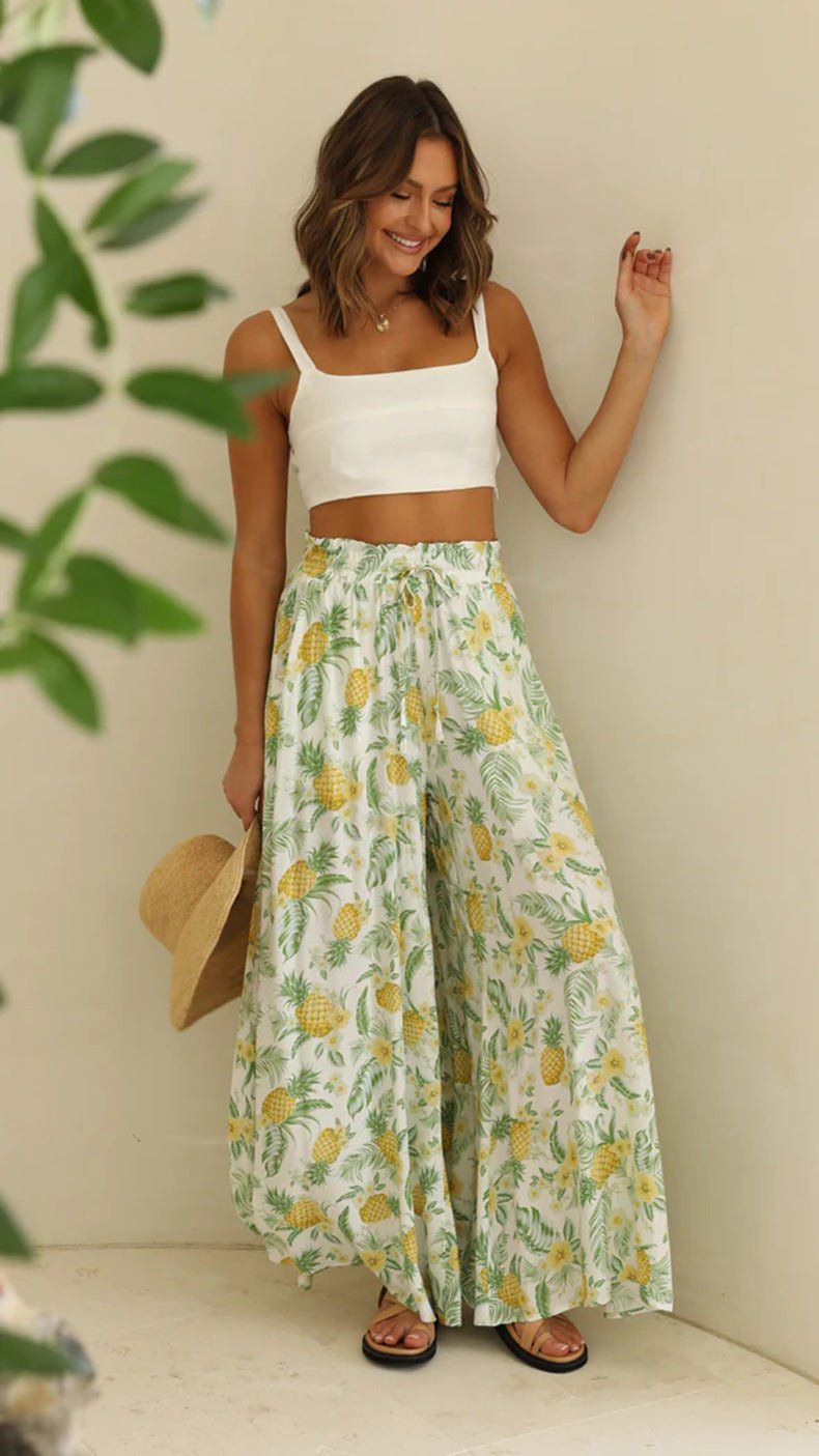 Womens Pants Wide Leg Loose Comfy Lounge Pants With Pockets - Amara Luxe Fine Boutique