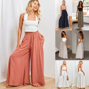 Womens Pants Wide Leg Loose Comfy Lounge Pants With Pockets - Amara Luxe Fine Boutique