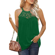 Womens Tank Tops Loose Fit Summer Lace Halter Tops Sleeveless Shirts - Amara Luxe Fine Boutique