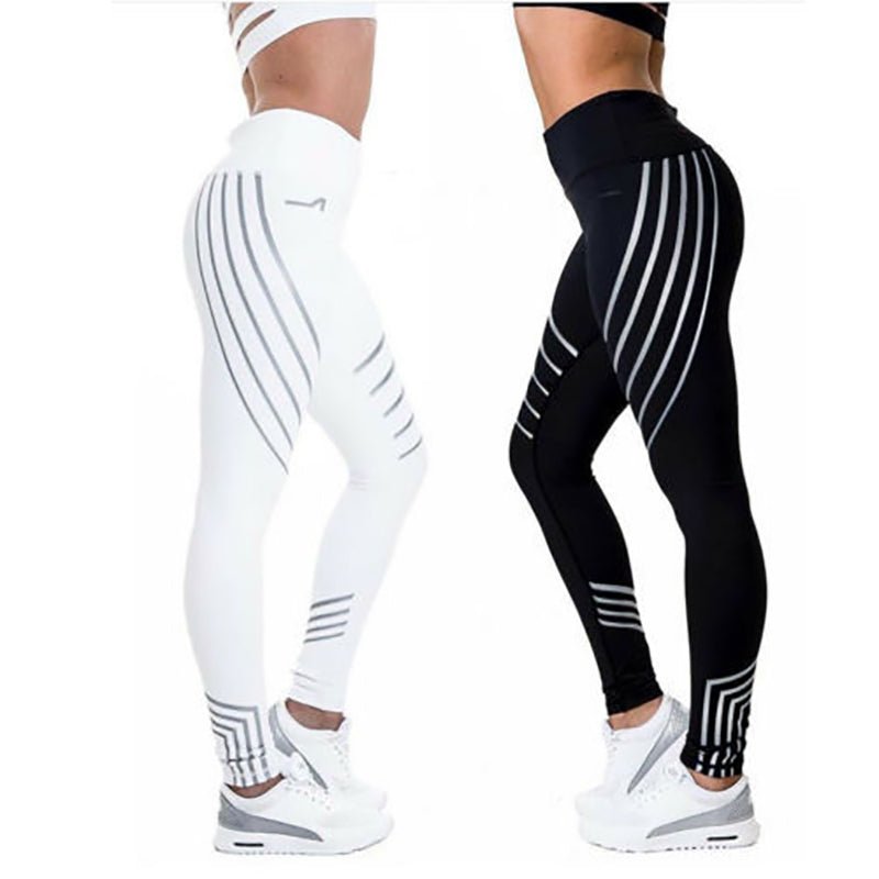 Workout Leggings Fitness Night Glowing Autumn Winter Leggings - Amara Luxe Fine Boutique