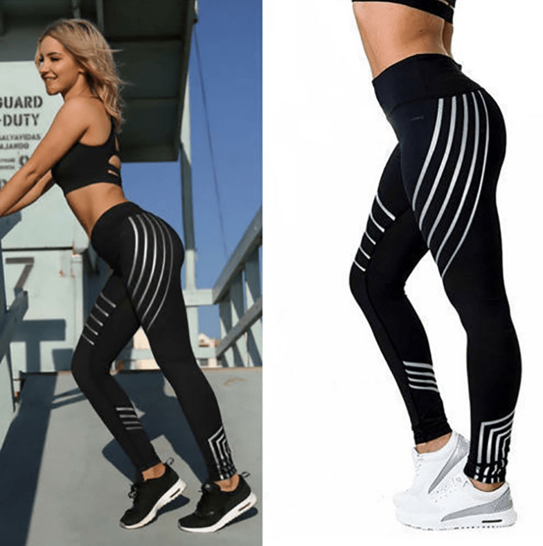 Workout Leggings Fitness Night Glowing Autumn Winter Leggings - Amara Luxe Fine Boutique